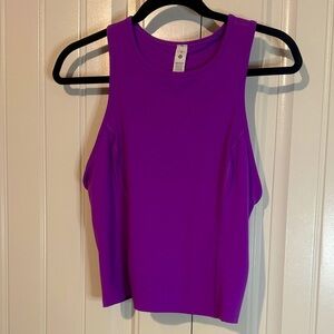 NWT Lululemon Nulux Racerback Cropped Run Tank Size 12 Purple